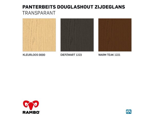 Rambo Douglas Beits Transparant Diepzwart 1223