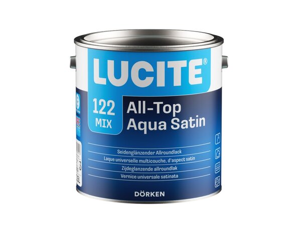 Lucite 122 All-Top Aqua Satin | Zijdeglans Eén-pot-systeem