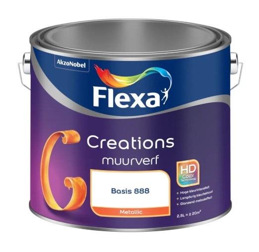 Decoprof.nl Creations Muurverf Metallic | 2,5 LTR | Metallic Kleur aanbieding