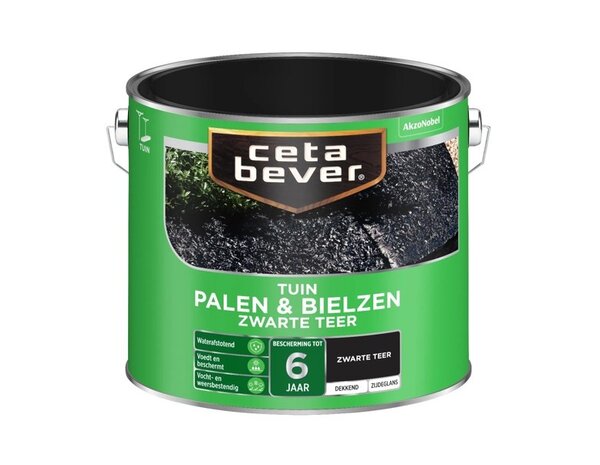 CetaBever Palen & Bielzen Zwarte Teer CetaBever Palen & Bielzen Zwarte Teer