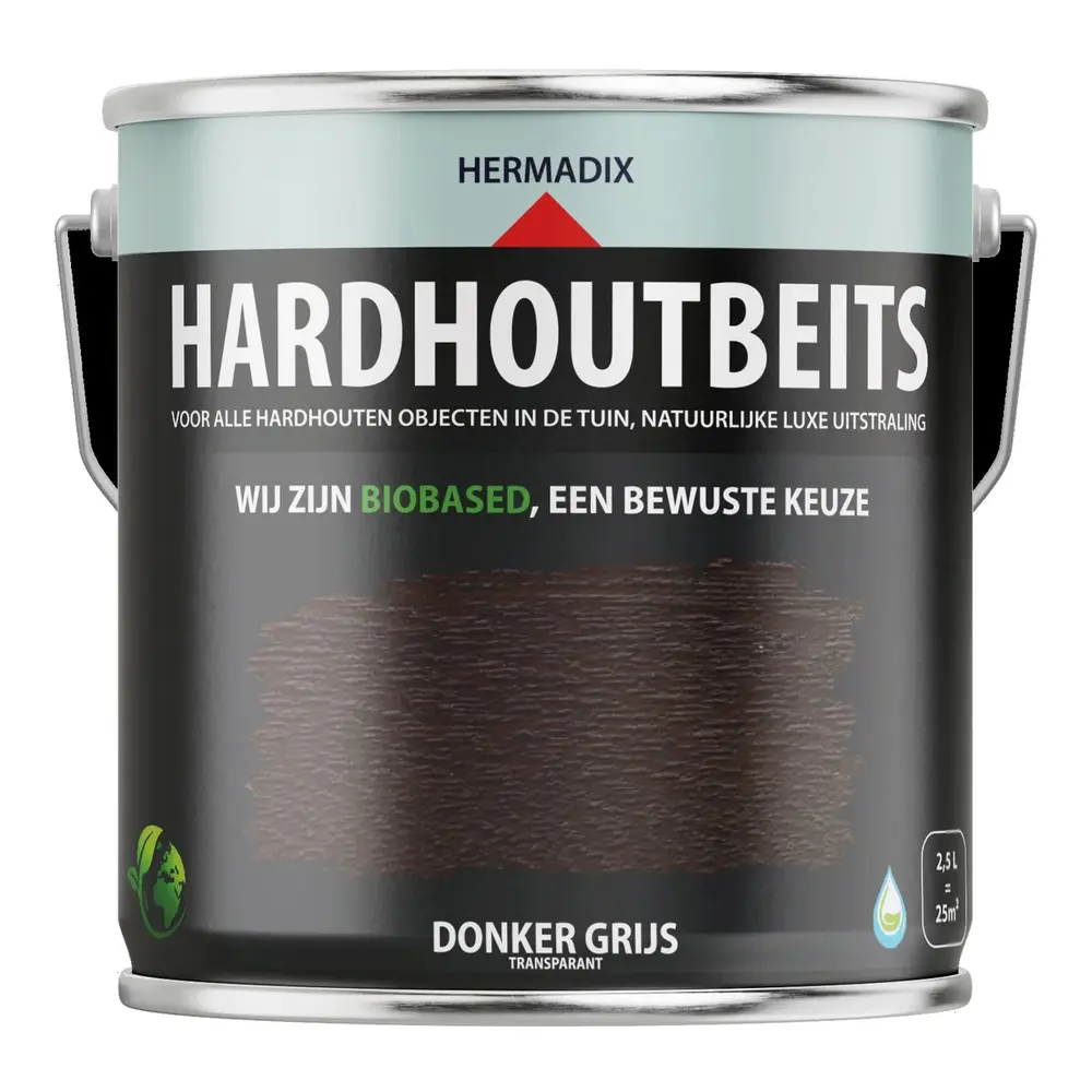 Hermadix Hardhoutbeits Donkergrijs
