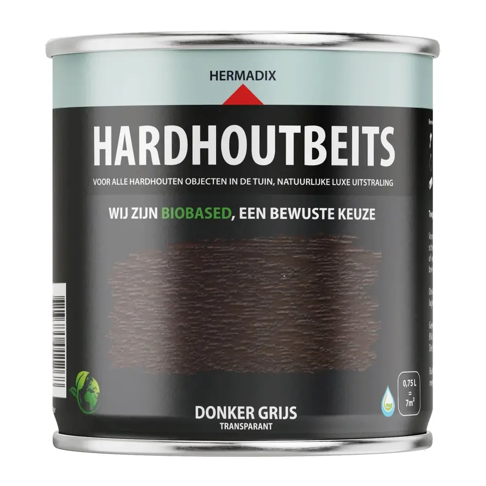 Hermadix Hardhoutbeits Donkergrijs