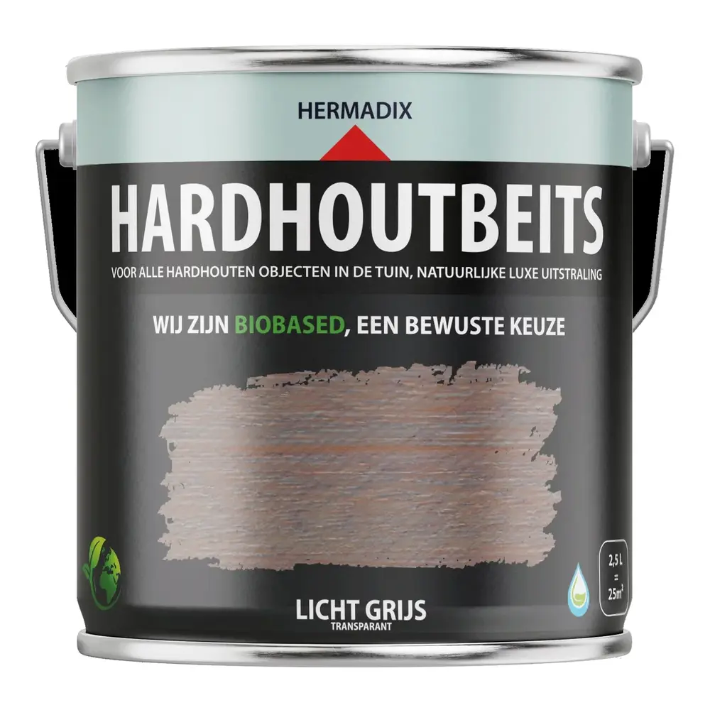 Hermadix Hardhoutbeits Lichtgrijs Hermadix Hardhoutbeits Lichtgrijs
