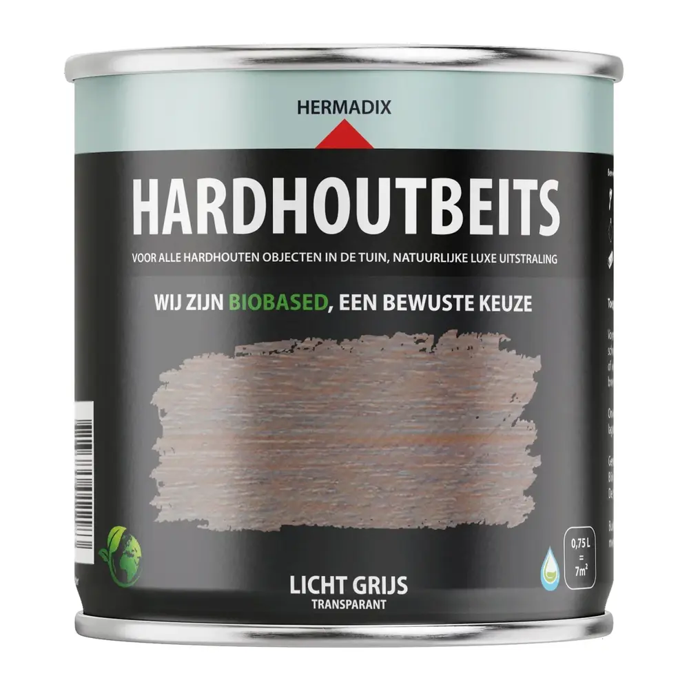 Hermadix Hardhoutbeits Lichtgrijs Hermadix Hardhoutbeits Lichtgrijs