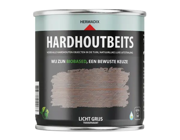 Hermadix Hardhoutbeits Lichtgrijs Hermadix Hardhoutbeits Lichtgrijs