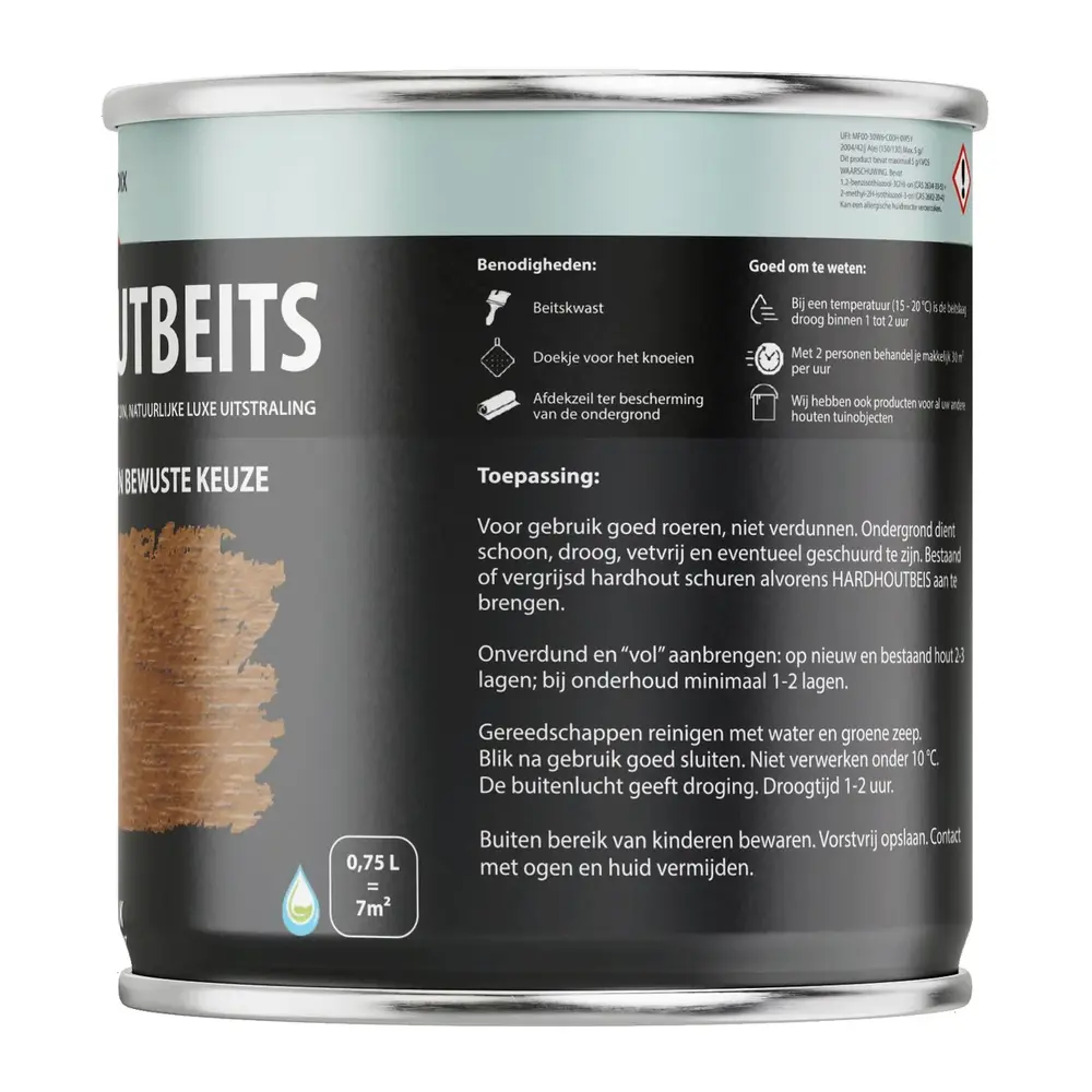 Hermadix Hardhoutbeits Teak