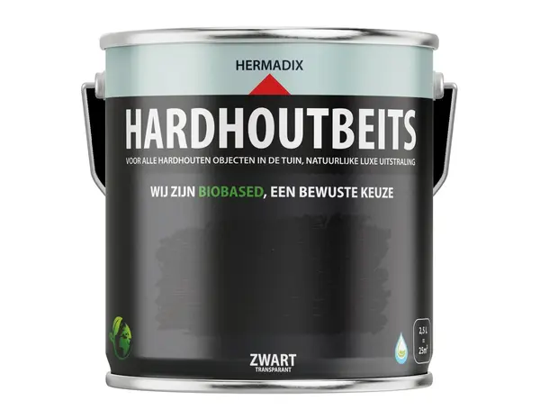 Hermadix Hardhoutbeits Transparant Zwart