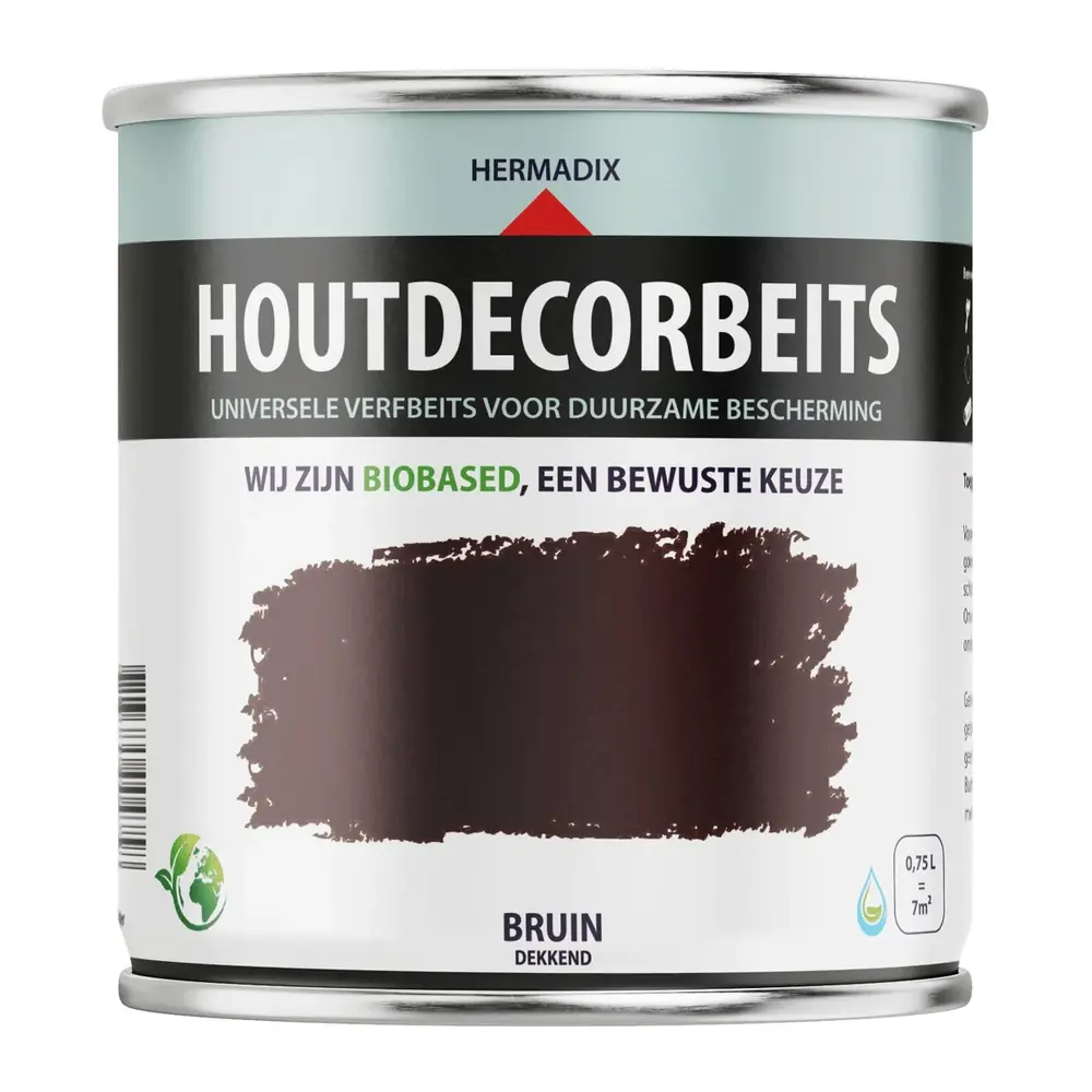 Hermadix Houtdecor Dekkend Bruin 610
