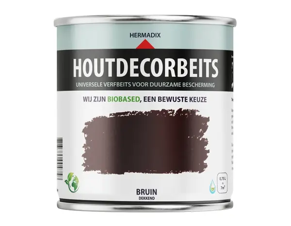 Hermadix Houtdecor Dekkend Bruin 610
