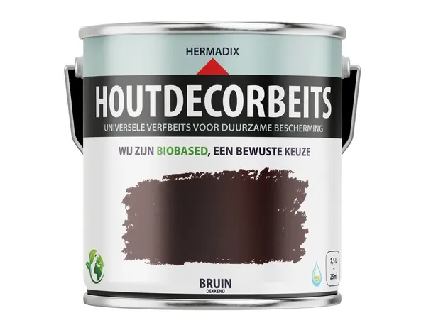 Hermadix Houtdecor Dekkend Bruin 610
