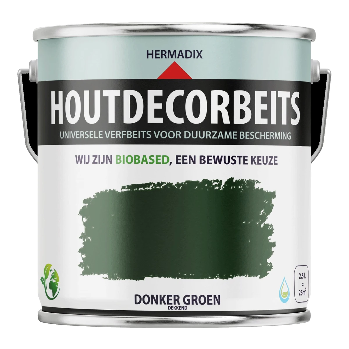 Houtdecor Dekkend Donkergroen 623 | 2,5 LTR