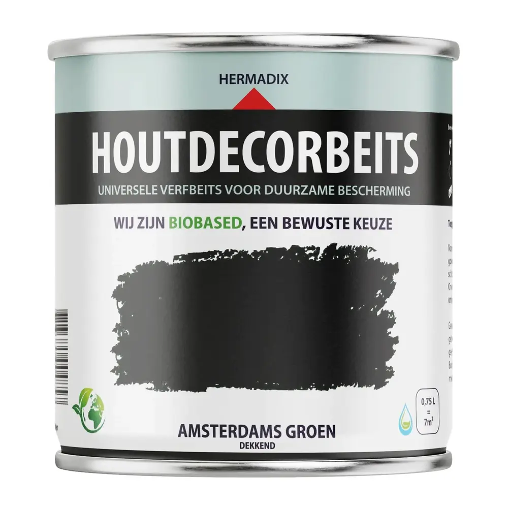 Hermadix Houtdecor Dekkend Amsterdams Groen 632 Hermadix Houtdecor Dekkend Amsterdams Groen 632