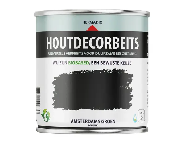 Hermadix Houtdecor Dekkend Amsterdams Groen 632 Hermadix Houtdecor Dekkend Amsterdams Groen 632