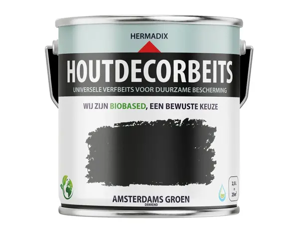 Hermadix Houtdecor Dekkend Amsterdams Groen 632 Hermadix Houtdecor Dekkend Amsterdams Groen 632