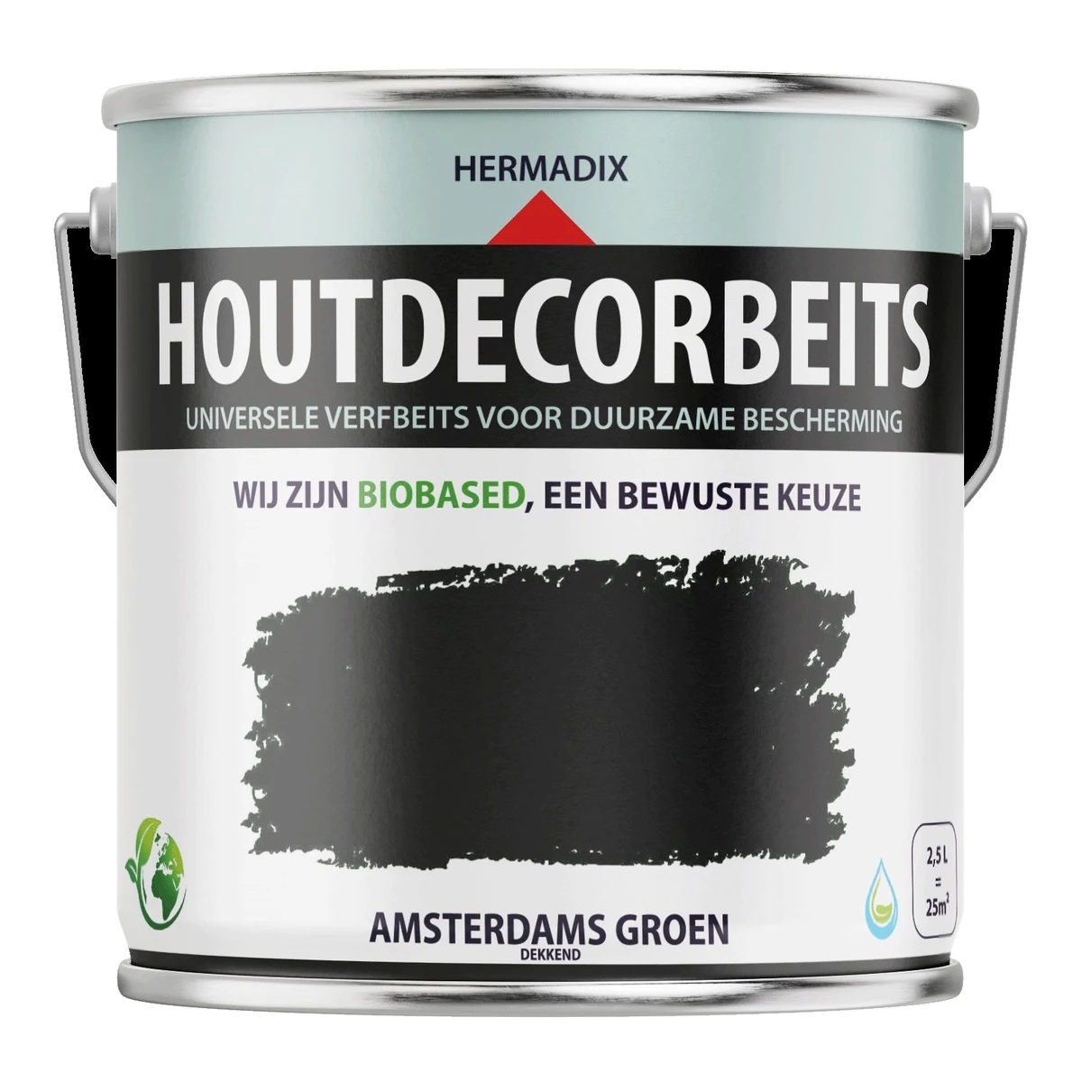 Houtdecor Dekkend Amsterdams Groen 632 | 2,5 LTR