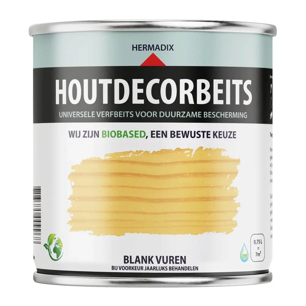 Hermadix Houtdecor Transparant Blank Vuren 659 Hermadix Houtdecor Transparant Blank Vuren 659