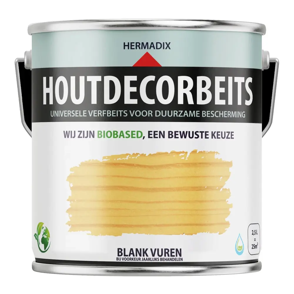 Hermadix Houtdecor Transparant Blank Vuren 659 Hermadix Houtdecor Transparant Blank Vuren 659