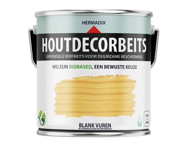 Hermadix Houtdecor Transparant Blank Vuren 659 Hermadix Houtdecor Transparant Blank Vuren 659