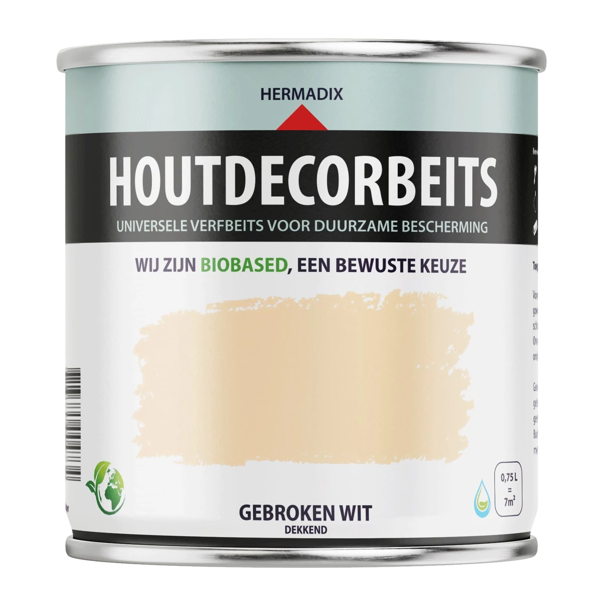 Houtdecor Dekkend Gebroken Wit 601 | 750 ML