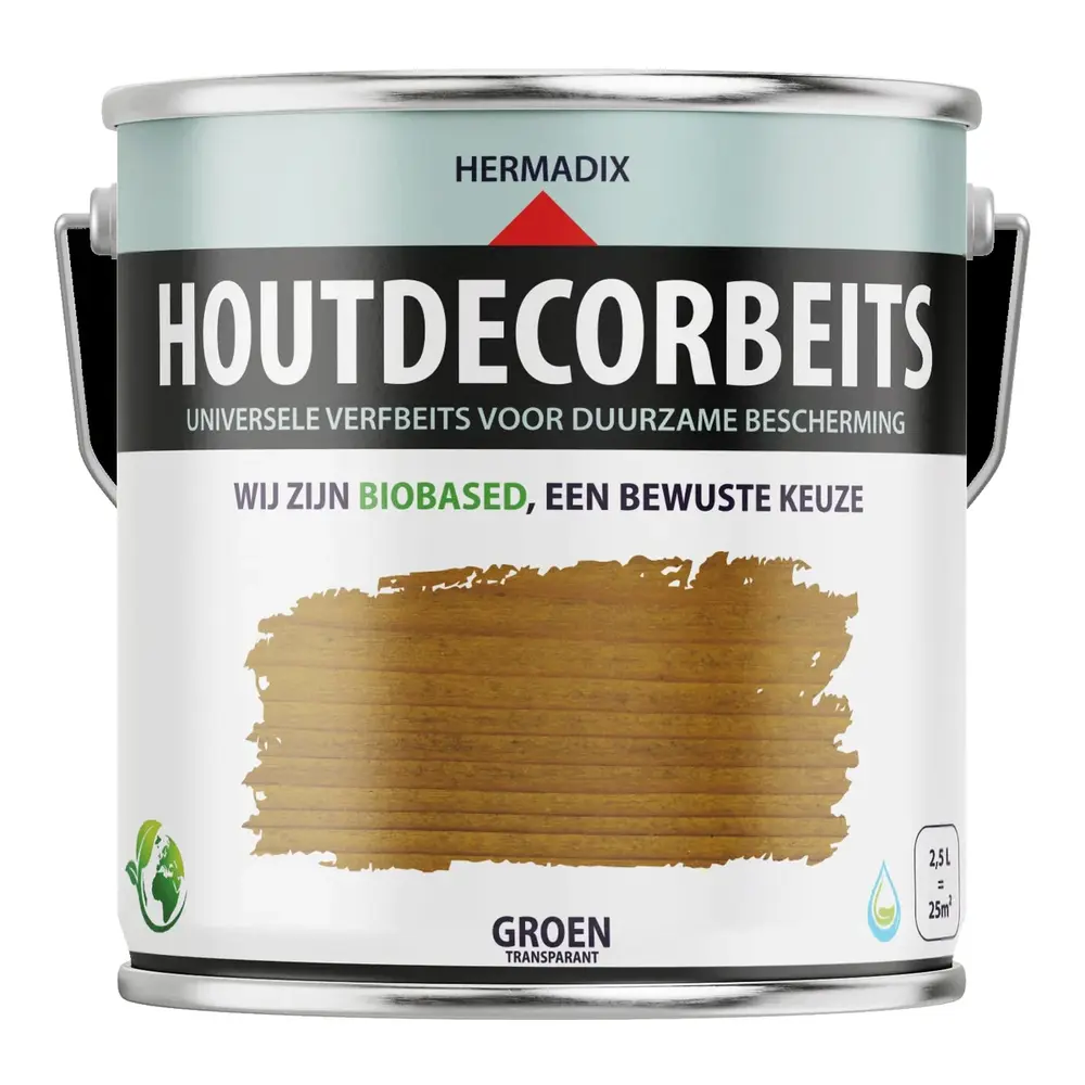 Hermadix Houtdecor Transparant Groen 656