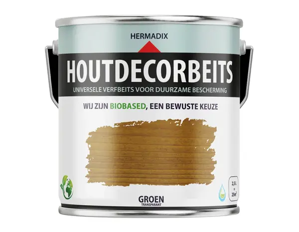 Hermadix Houtdecor Transparant Groen 656