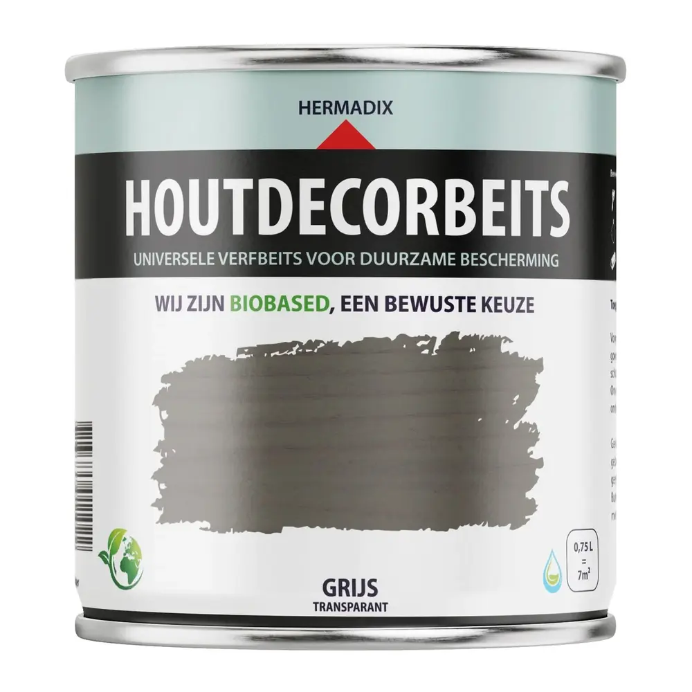 Hermadix Houtdecor Transparant Grijs 660
