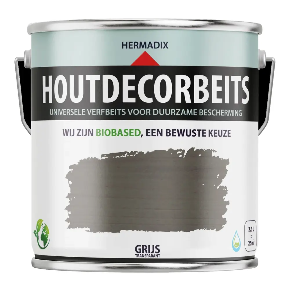 Hermadix Houtdecor Transparant Grijs 660