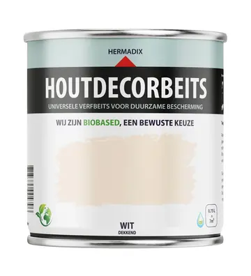 Hermadix Houtdecor Dekkend Wit 619