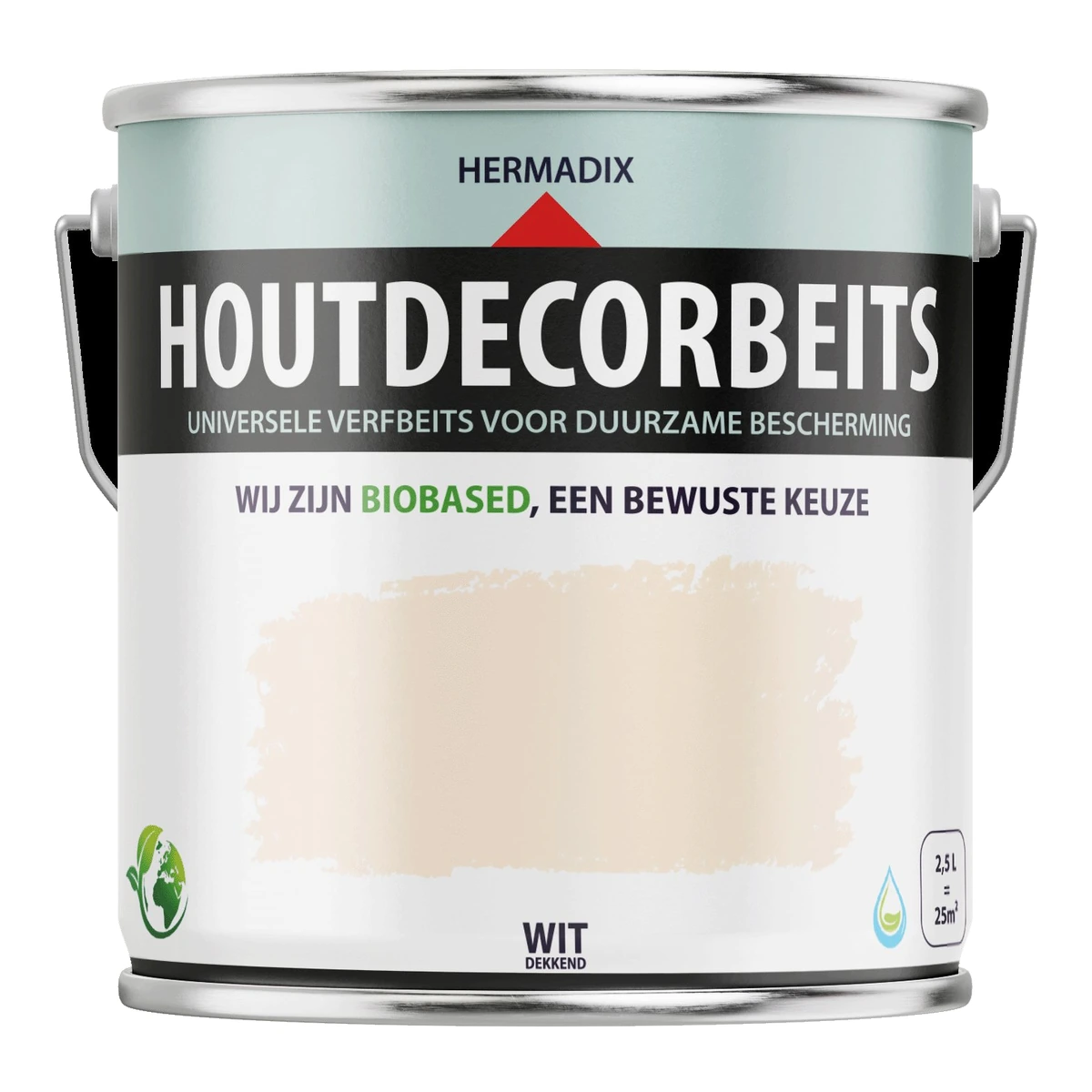 Houtdecor Dekkend Wit 619 | 2,5 LTR