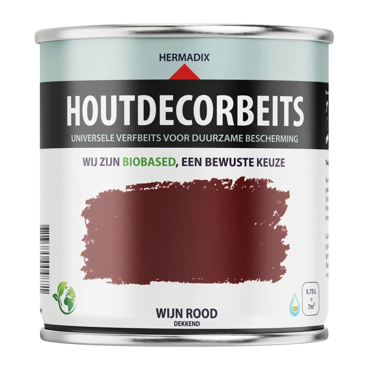 Houtdecor Dekkend Wijnrood 633 | 750 ML