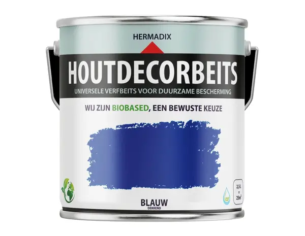 Hermadix Houtdecor Dekkend Blauw 627 Hermadix Houtdecor Dekkend Blauw 627