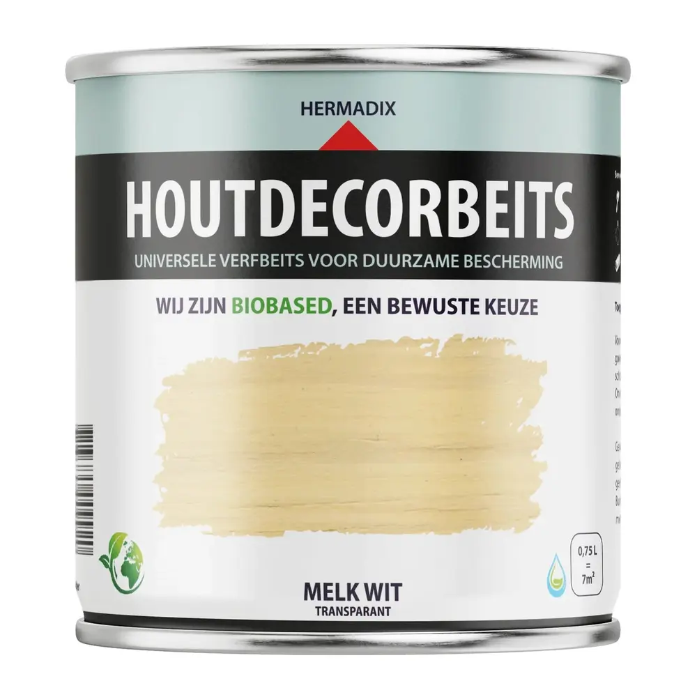 Hermadix Houtdecor Transparant Melk Wit 658 Hermadix Houtdecor Transparant Melk Wit 658