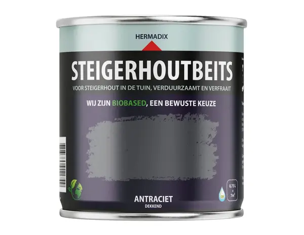 Hermadix Steigerhoutbeits Antraciet Hermadix Steigerhoutbeits Antraciet
