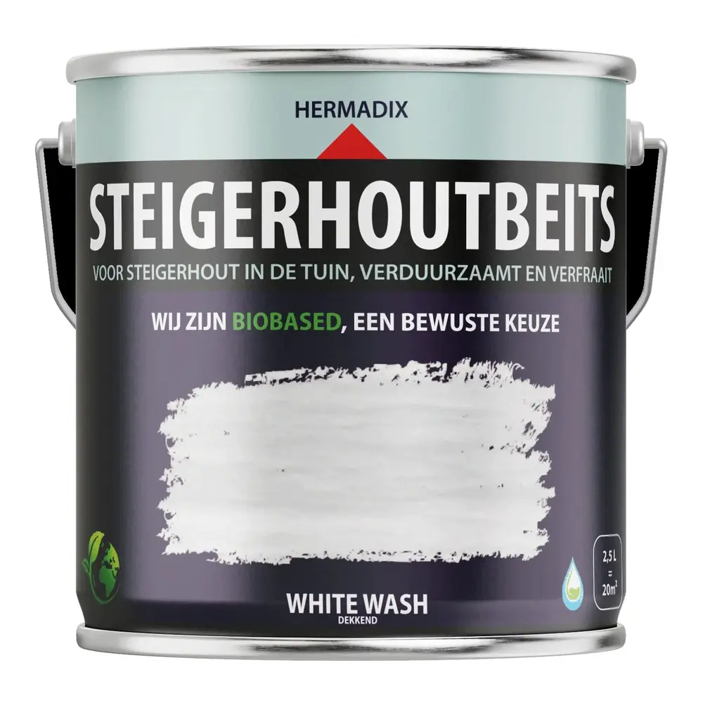 Hermadix Steigerhoutbeits Whitewash Hermadix Steigerhoutbeits Whitewash