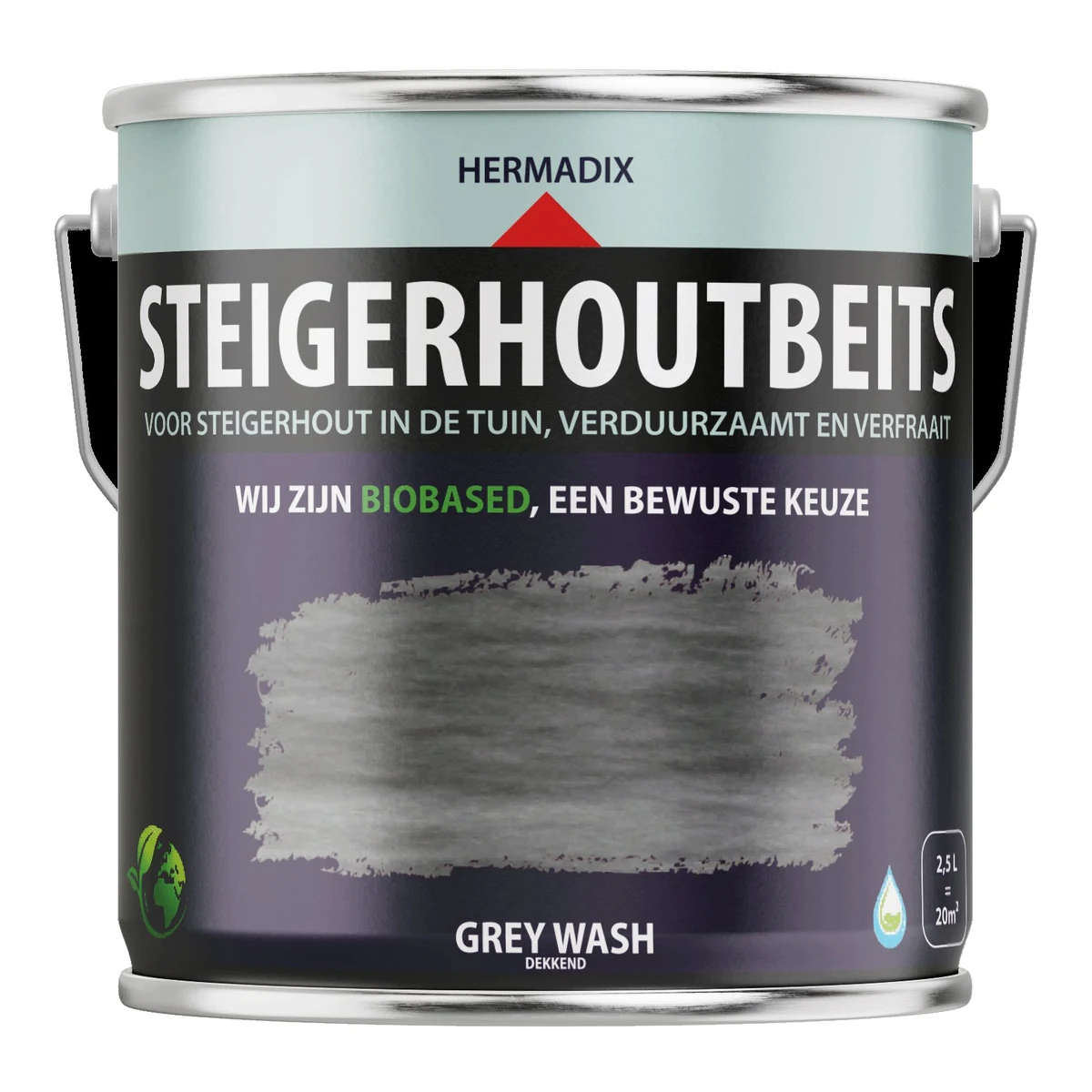 Steigerhoutbeits Greywash | 2,5 LTR