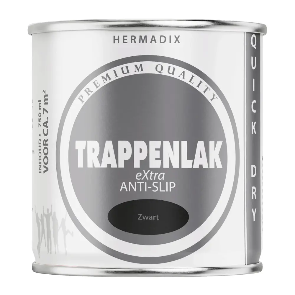 Hermadix Trappenlak Extra RAL9005 Zwart Hermadix Trappenlak Extra RAL9005 Zwart