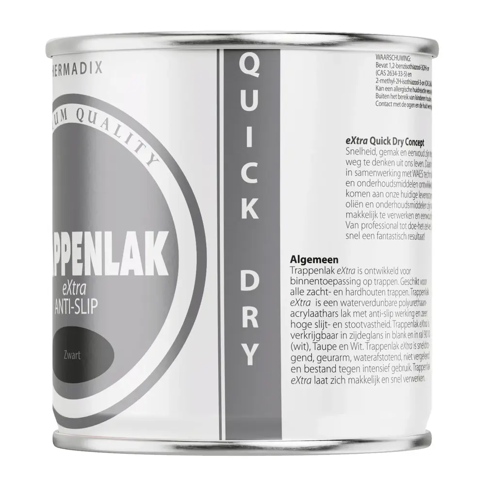 Hermadix Trappenlak Extra RAL9005 Zwart Hermadix Trappenlak Extra RAL9005 Zwart