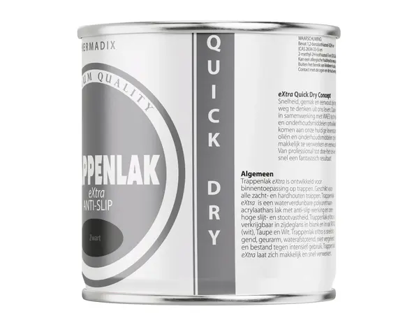 Hermadix Trappenlak Extra RAL9005 Zwart Hermadix Trappenlak Extra RAL9005 Zwart