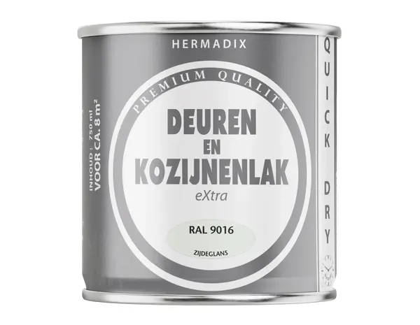 Hermadix Deuren&Kozijnenlak Extra Zijdeglans RAL9016