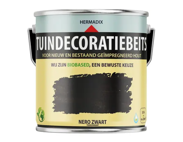 Hermadix Tuindecoratiebeits Transparant Nero 720 Hermadix Tuindecoratiebeits Transparant Nero 720