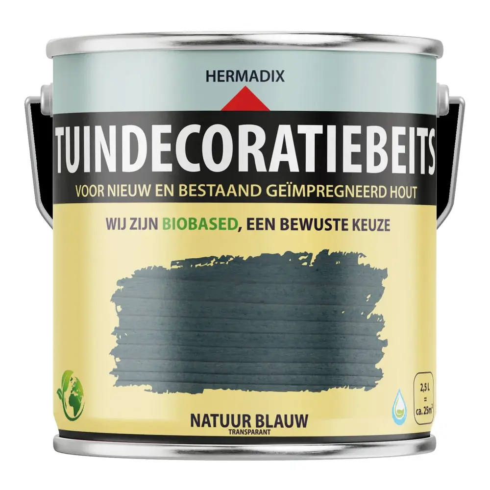 Hermadix Tuindecoratiebeits Transparant Natuurblauw 764