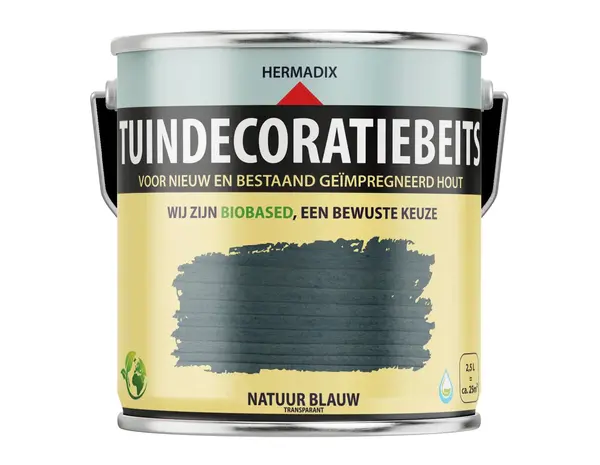 Hermadix Tuindecoratiebeits Transparant Natuurblauw 764