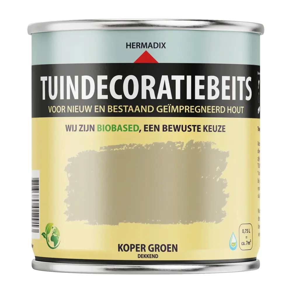 Hermadix Tuindecoratiebeits Dekkend Koper Groen 707