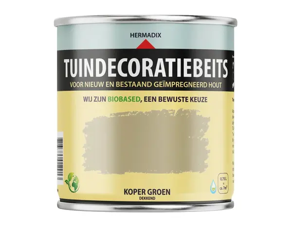 Hermadix Tuindecoratiebeits Dekkend Koper Groen 707