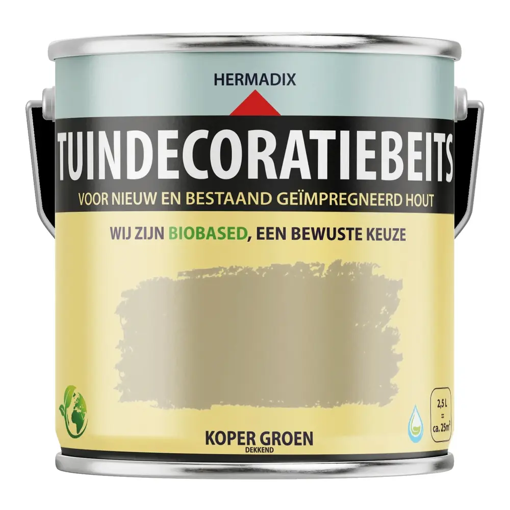 Hermadix Tuindecoratiebeits Dekkend Koper Groen 707