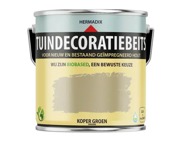 Hermadix Tuindecoratiebeits Dekkend Koper Groen 707