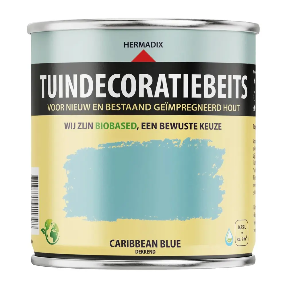 Hermadix Tuindecoratiebeits Dekkend Caribbean Blue 713 Hermadix Tuindecoratiebeits Dekkend Caribbean Blue 713