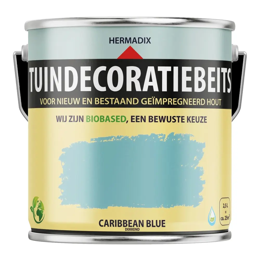 Hermadix Tuindecoratiebeits Dekkend Caribbean Blue 713 Hermadix Tuindecoratiebeits Dekkend Caribbean Blue 713