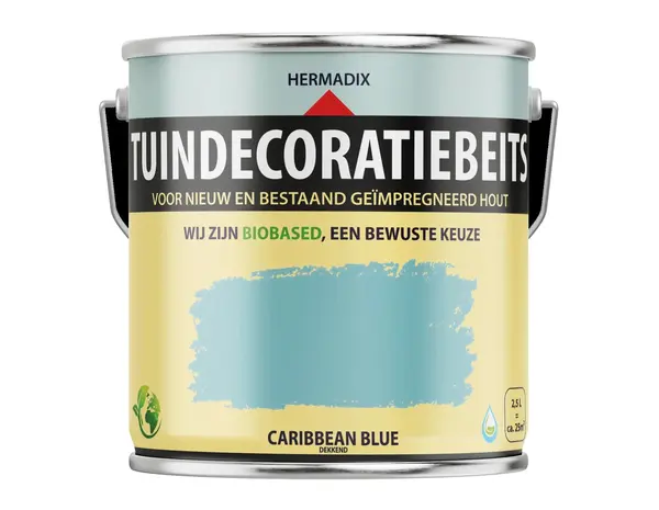 Hermadix Tuindecoratiebeits Dekkend Caribbean Blue 713 Hermadix Tuindecoratiebeits Dekkend Caribbean Blue 713