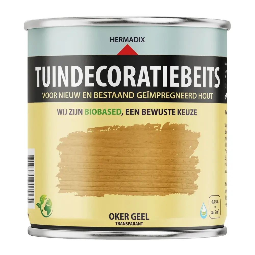 Hermadix Tuindecoratiebeits Transparant Oker Geel 762 Hermadix Tuindecoratiebeits Transparant Oker Geel 762